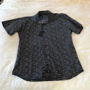 Jared Lang short sleeve button up collared shirt